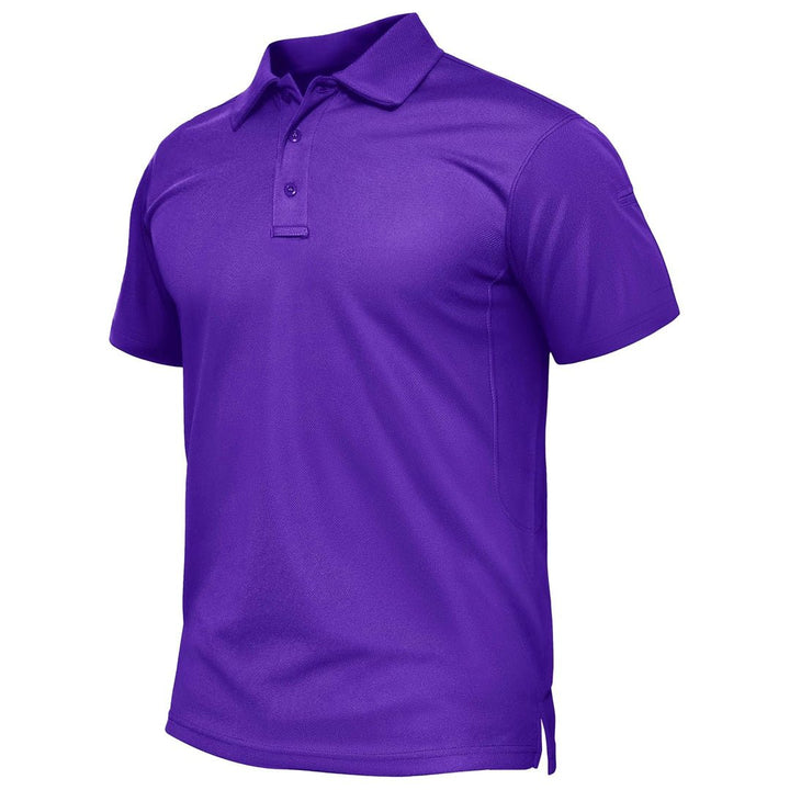 Men's Quick Dry Performance Golf Top Short Sleeve Polo Shirt - 33款D