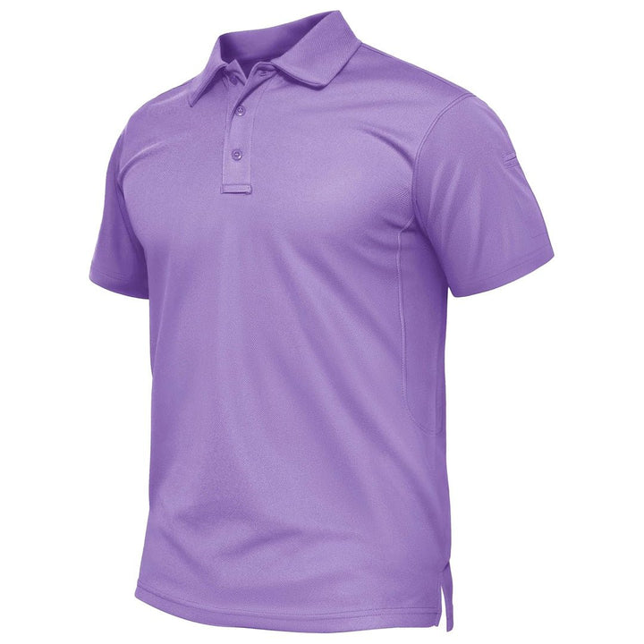 Men's Quick Dry Performance Golf Top Short Sleeve Polo Shirt - 33款D