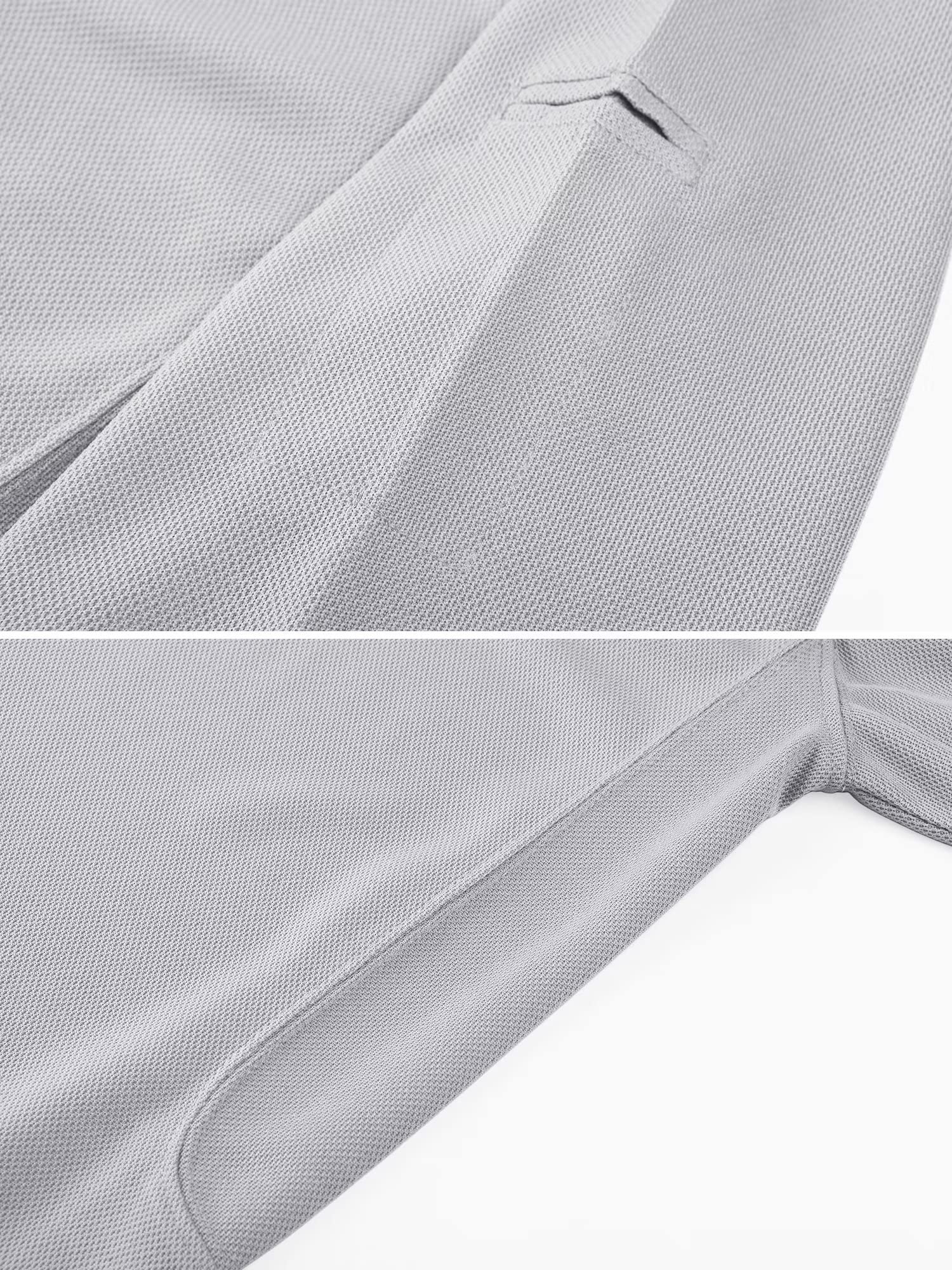 TACVASEN Black Quick Dry Tactical Polo Top Short Sleeve Shirt