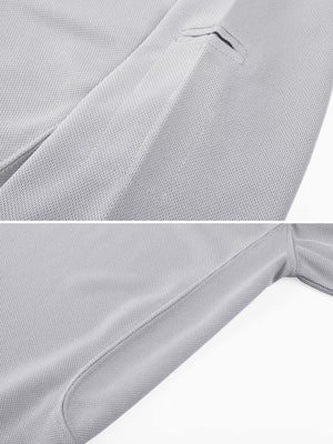 TACVASEN Black Quick Dry Tactical Polo Top Short Sleeve Shirt
