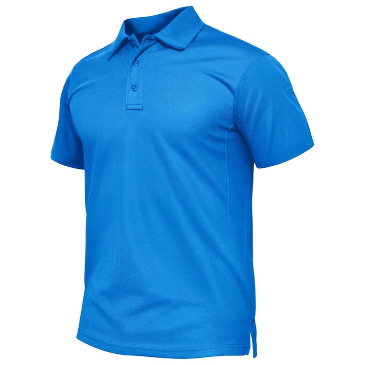 Men's Quick Dry Performance Golf Top Short Sleeve Polo Shirt - 33款D