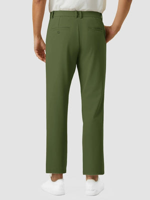 TACVASEN Army Green Men's Quick Dry Straight Fit Golf Casual Pants