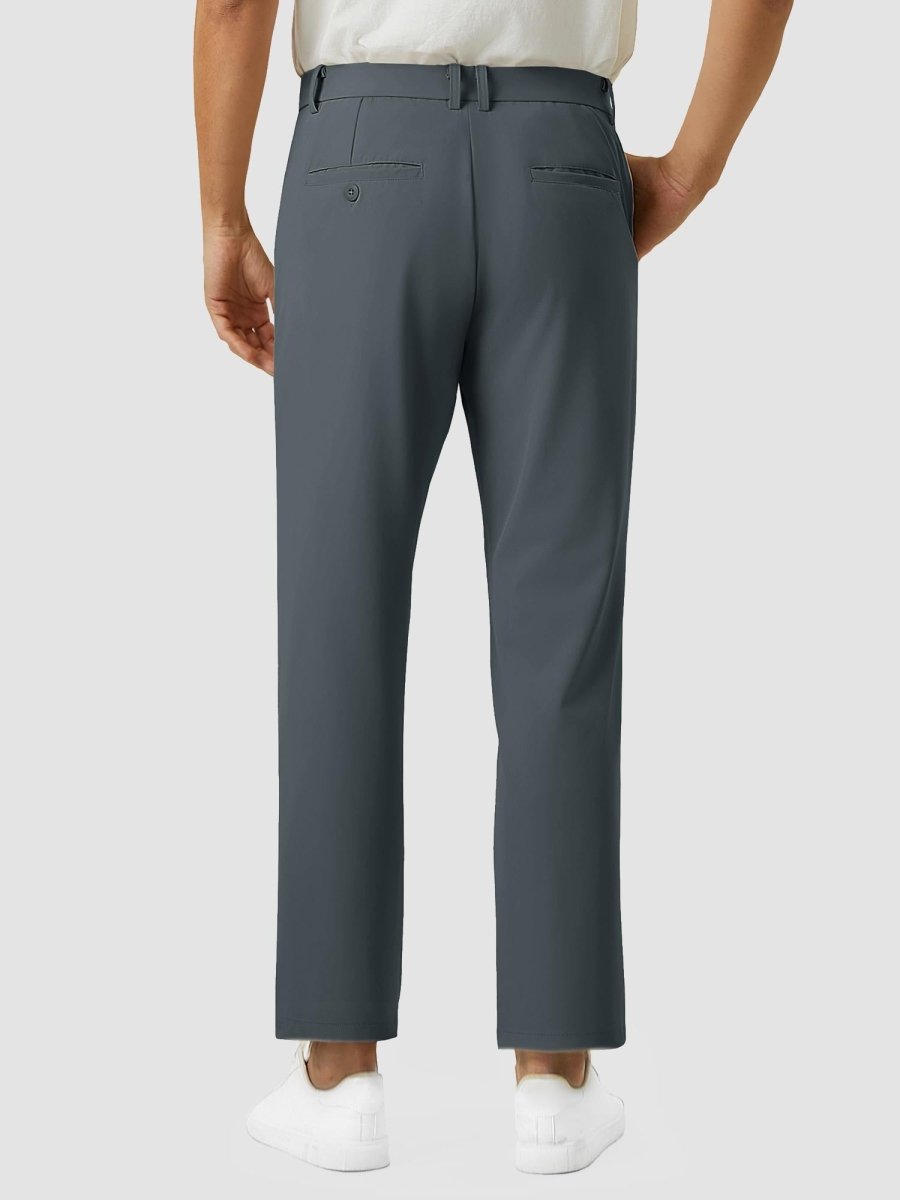 TACVASEN Dark Grey Men's Quick Dry Straight Fit Golf Casual Pants