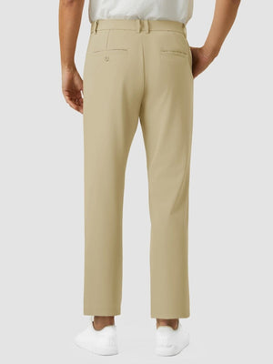 TACVASEN Khaki Men's Quick Dry Straight Fit Golf Casual Pants