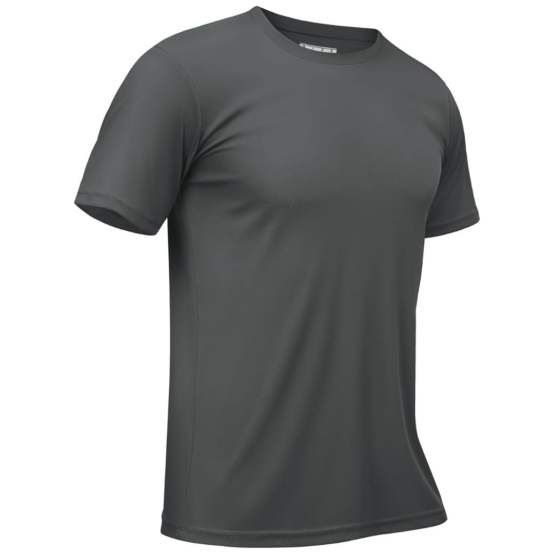 TACVASEN Dark Grey Men's Quick - Dry Sun Protection Rash Guard T-Shirts