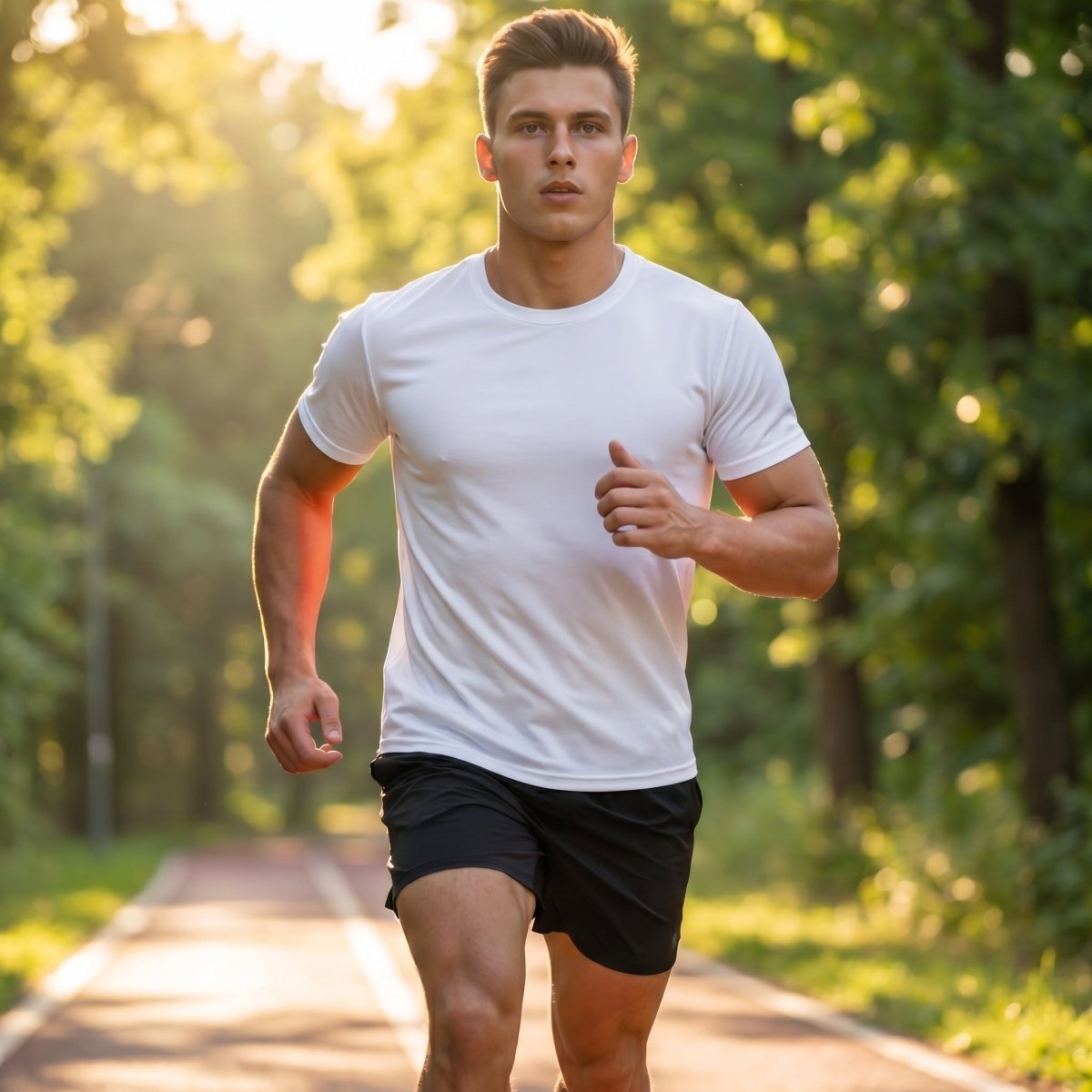 TACVASEN White Men's Quick - Dry Sun Protection Rash Guard T-Shirts