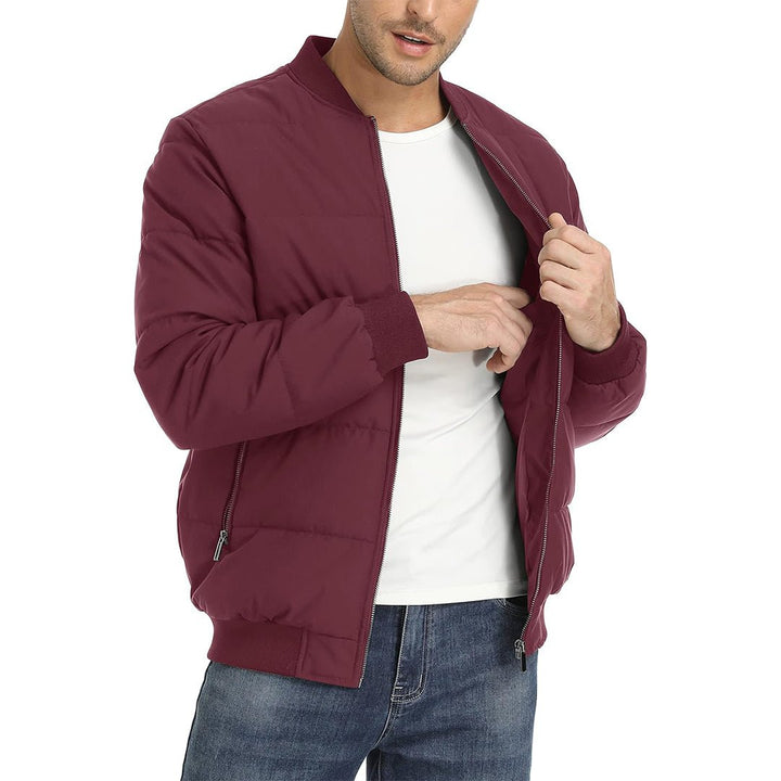 Men's Quilted Puffer Jacket Lightweight Water - Resistant Warm Winter Coat - Fall Winter 2022