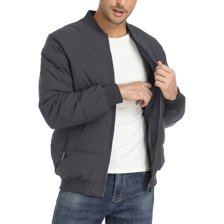 Men's Quilted Puffer Jacket Lightweight Water - Resistant Warm Winter Coat - Fall Winter 2022