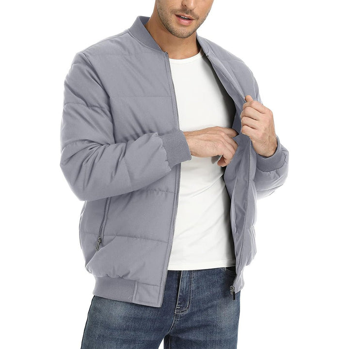 Men's Quilted Puffer Jacket Lightweight Water - Resistant Warm Winter Coat - Fall Winter 2022