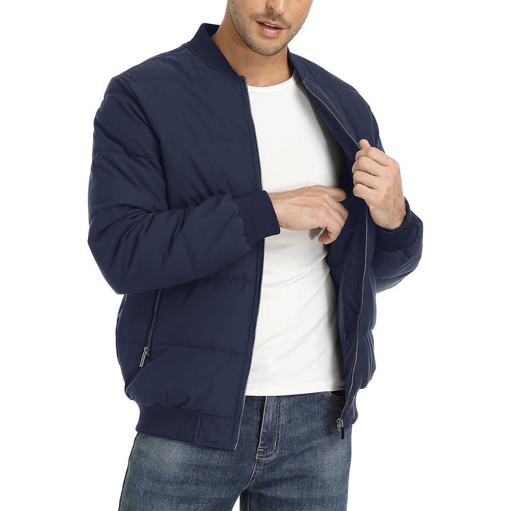 Men's Quilted Puffer Jacket Lightweight Water - Resistant Warm Winter Coat - Fall Winter 2022