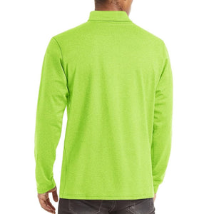TACVASEN Green Men's Quarter Zip Thermal Fleece Lined Pullover Sweatshirt