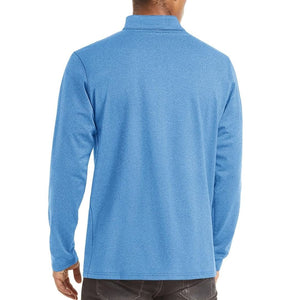 TACVASEN Sky Blue Men's Quarter Zip Thermal Fleece Lined Pullover Sweatshirt
