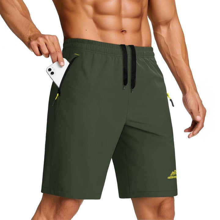Men's Running Workout Shorts Quick Dry Gym Shorts - 12326D
