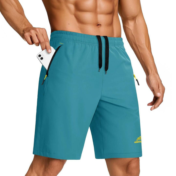 Men's Running Workout Shorts Quick Dry Gym Shorts - 12326D