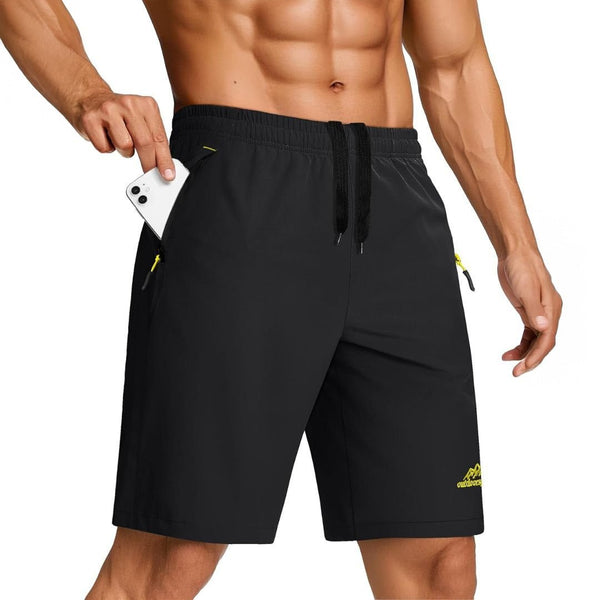 Men's Running Workout Shorts Quick Dry Gym Shorts - 12326D