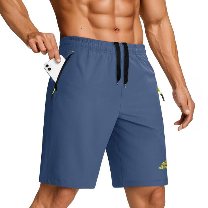 Men's Running Workout Shorts Quick Dry Gym Shorts - 12326D