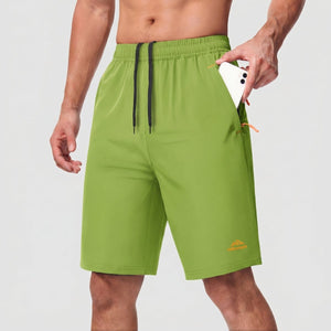 TACVASEN Fruit Green Men's Running Workout Shorts Quick Dry with Pockets