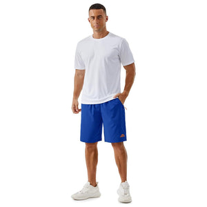 TACVASEN Color Blue Men's Running Workout Shorts Quick Dry with Pockets
