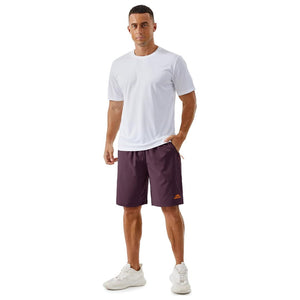 TACVASEN Purple Red Men's Running Workout Shorts Quick Dry with Pockets