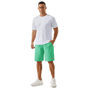TACVASEN Mint Green Men's Running Workout Shorts Quick Dry with Pockets