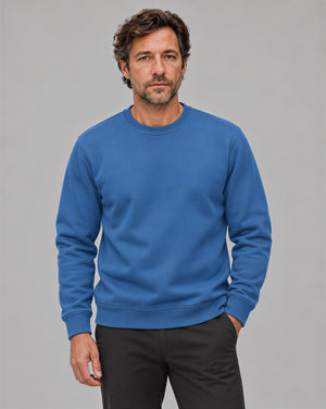 TACVASEN Grey Blue Men's Sherpa Lined Sweatshirt Warm Heavyweight Fleece Pullover