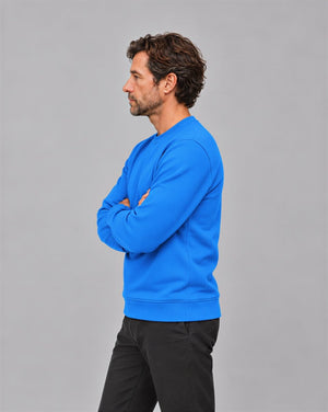 TACVASEN Azure Men's Sherpa Lined Sweatshirt Warm Heavyweight Fleece Pullover