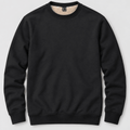 TACVASEN Black Men's Sherpa Lined Sweatshirt Warm Heavyweight Fleece Pullover