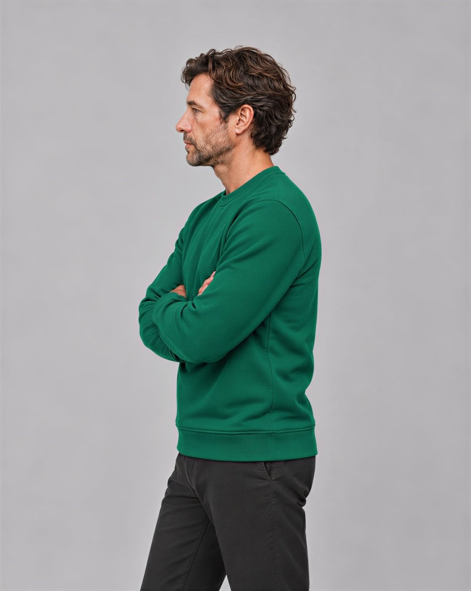 TACVASEN Azure Men's Sherpa Lined Sweatshirt Warm Heavyweight Fleece Pullover