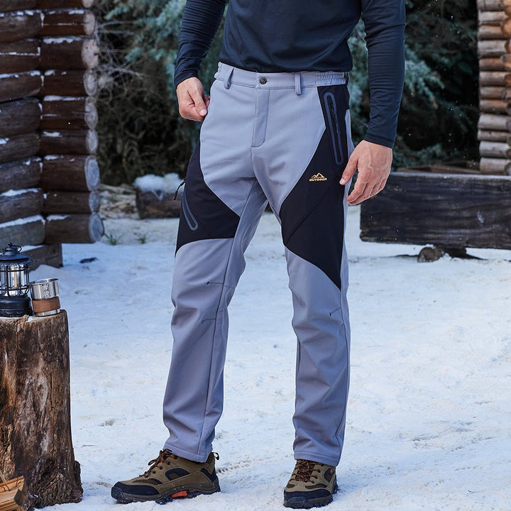 Men's Skiing Snow Pants Fleece Lined Waterproof Pants Winter Insulated - Men's Cargo Pants