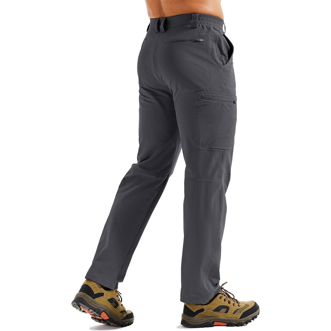 TACVASEN Dark Grey Men's Stretch Quick Dry Hiking Cargo Pants