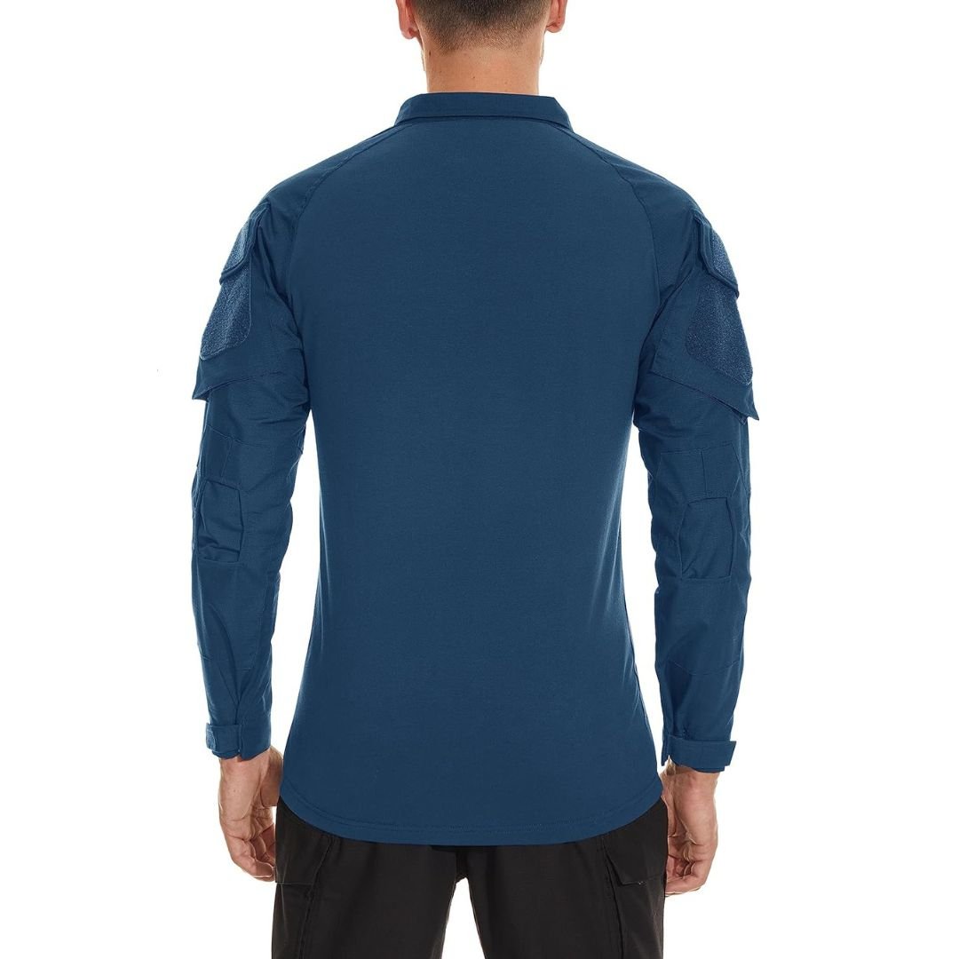 Men's Tactical 1/4 Zip Assault Design Combat Shirt - TACVASEN