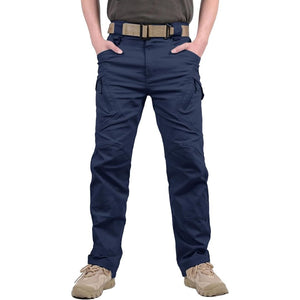 TACVASEN Navy Men's Tactical Cargo Pants Lightweight Stretch Cotton 9 Pockets Outdoor