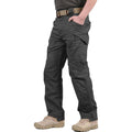 TACVASEN Gray Men's Tactical Cargo Pants Lightweight Stretch Cotton 9 Pockets Outdoor