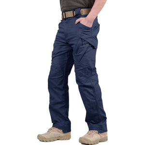 TACVASEN Navy Men's Tactical Cargo Pants Lightweight Stretch Cotton 9 Pockets Outdoor