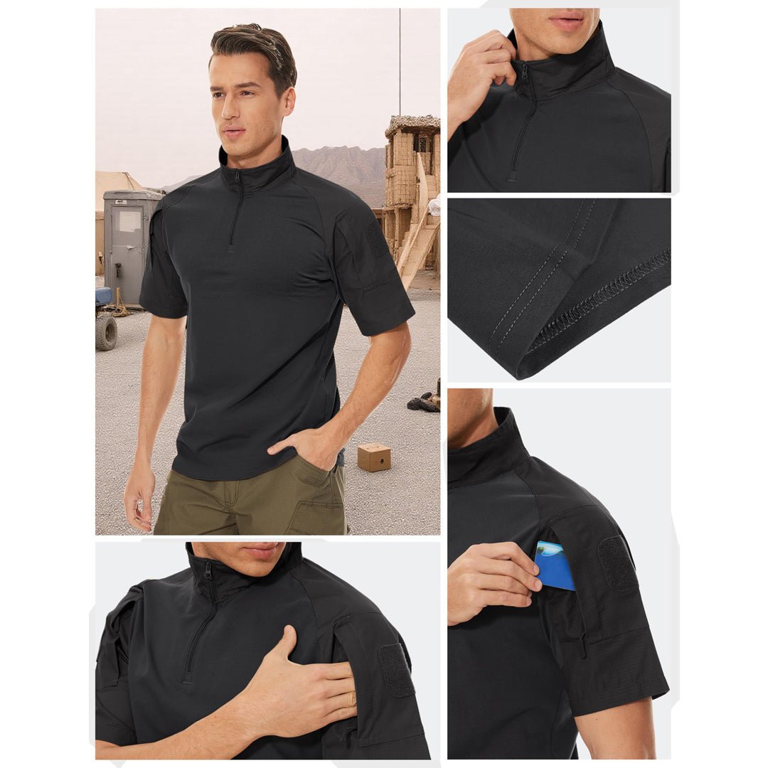 Men's Tactical Combat Shirt Ripstop Performance Tee