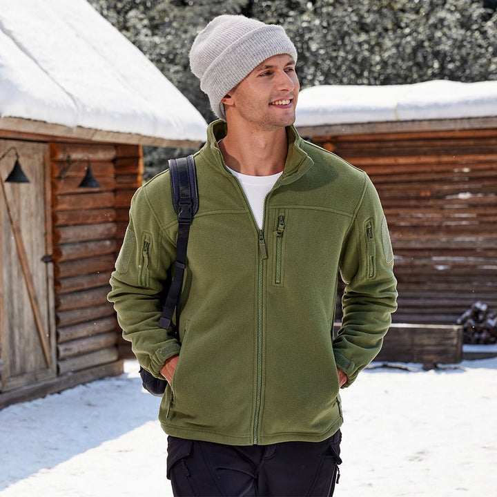 Men's Tactical Fleece Jackets Full Zip Coat with Multi Pockets - Fall Winter 2022