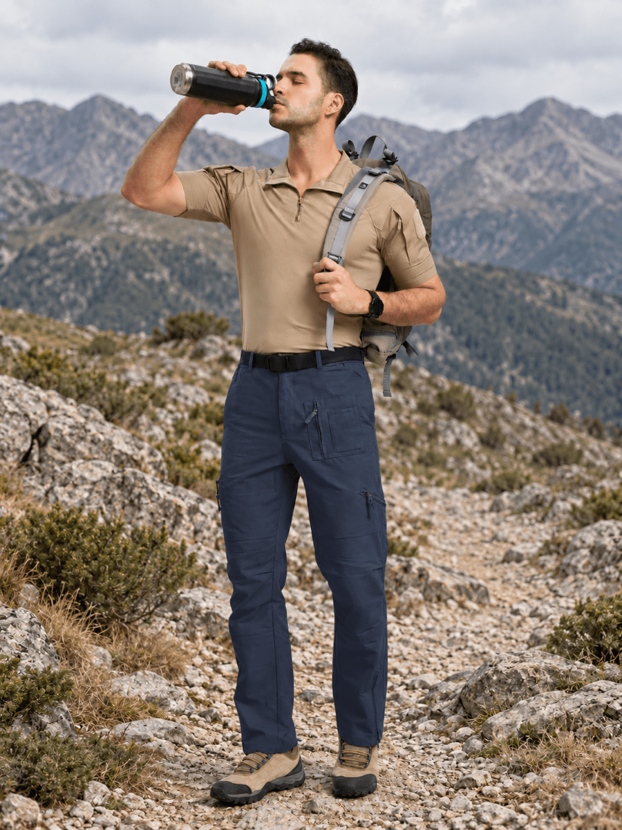 TACVASEN Navy Men's Tactical Outdoor Ripstop Cargo Pants