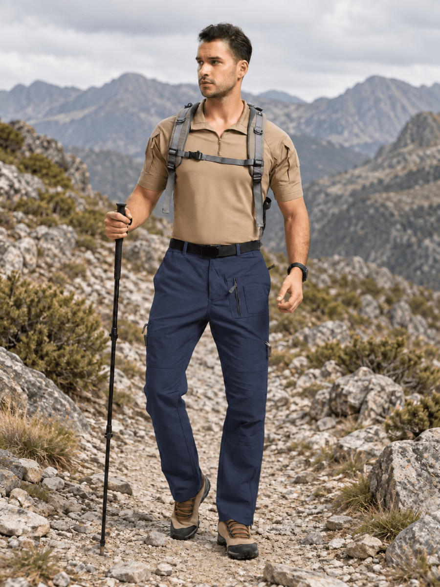 TACVASEN Navy Men's Tactical Outdoor Ripstop Cargo Pants
