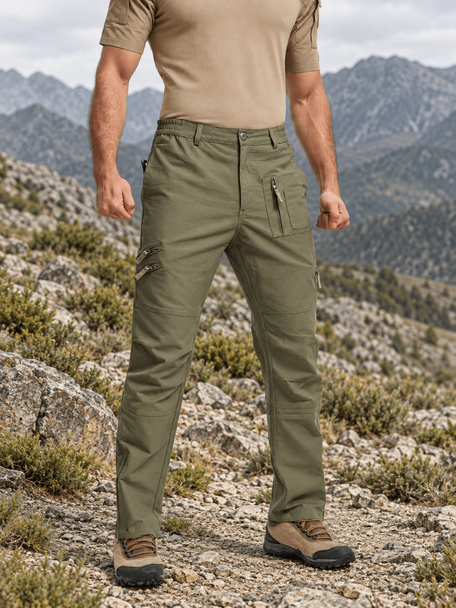 TACVASEN Army Green Men's Tactical Outdoor Ripstop Cargo Pants