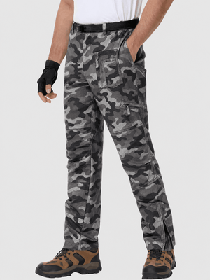 TACVASEN Grey Camouflage Men's Tactical Outdoor Ripstop Cargo Pants