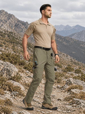TACVASEN Army Green Men's Tactical Outdoor Ripstop Cargo Pants