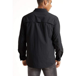 TACVASEN Khaki Men's Tactical UPF Sun Protection Long Sleeve Shirt