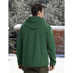 TACVASEN Army Green Men's Tactical Thermal Bomber Coats