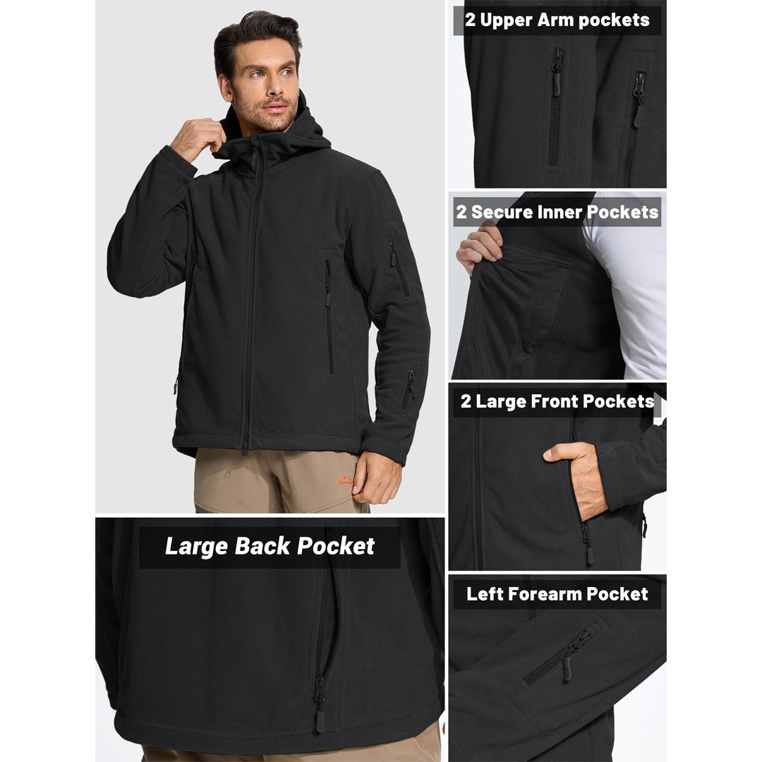 TACVASEN Army Green Men's Tactical Thermal Bomber Coats