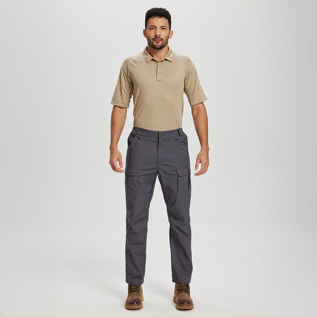 TACVASEN Dark Grey Tactical Ripstop Hiking Outdoor Pants