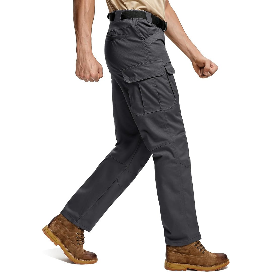 TACVASEN Dark Grey Tactical Ripstop Hiking Outdoor Pants