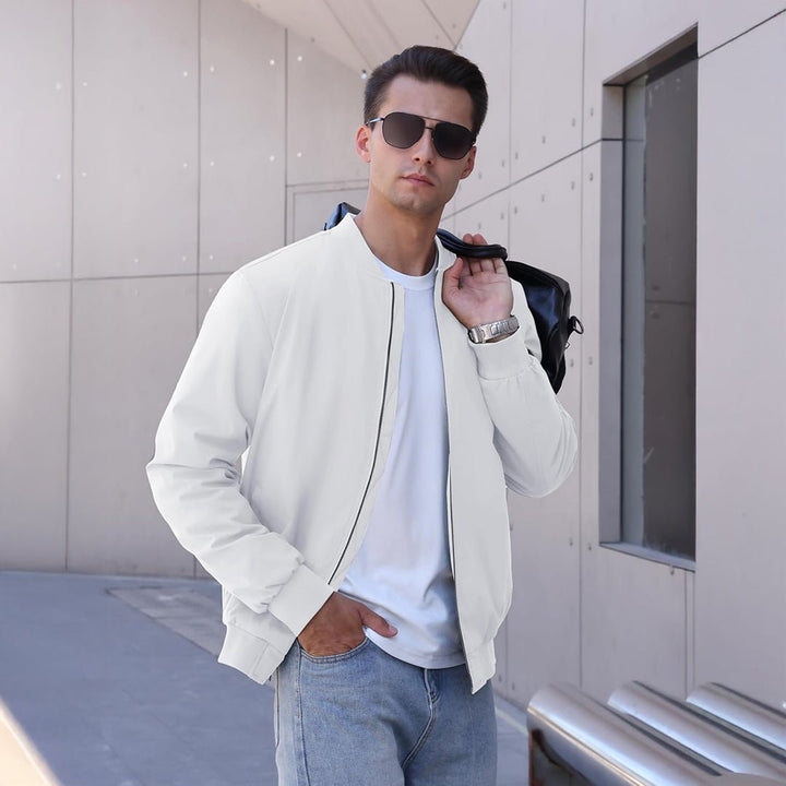 Men's Thermal Quilted Water Resistant Bomber Jacket - LT23M1157