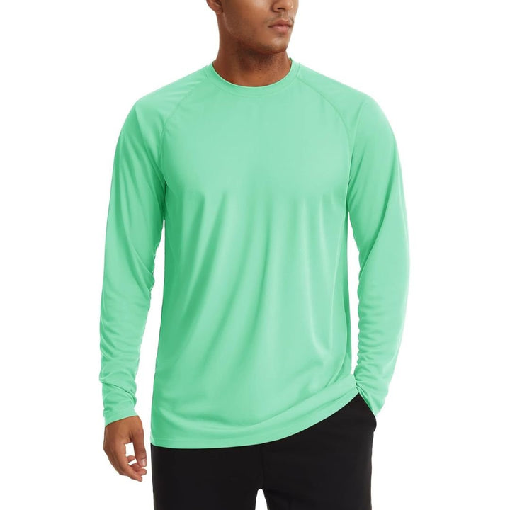 Men's UPF 50+ Long Sleeve Quick Dry Sun Protection Shirt - Men's Sun Protective Shirts
