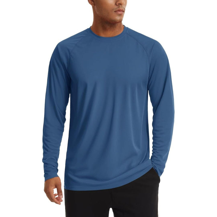 Men's UPF 50+ Long Sleeve Quick Dry Sun Protection Shirt - Men's Sun Protective Shirts
