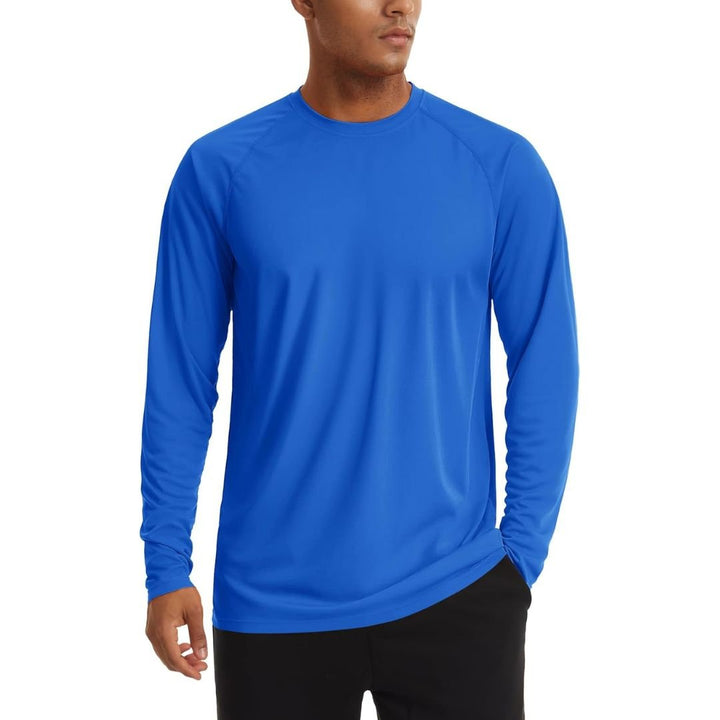 Men's UPF 50+ Long Sleeve Quick Dry Sun Protection Shirt - Men's Sun Protective Shirts